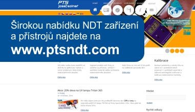 Nabídka NDT zařízení a přístrojů na www.ptsndt.com